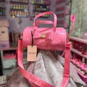 Juicy Couture Pink Crossbody Bag with Bow Detail